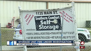 A storage unit caught fire on Fort Myers Beach, put out quickly