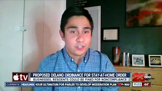 Proposed Delano ordinance for stay-at-home-order