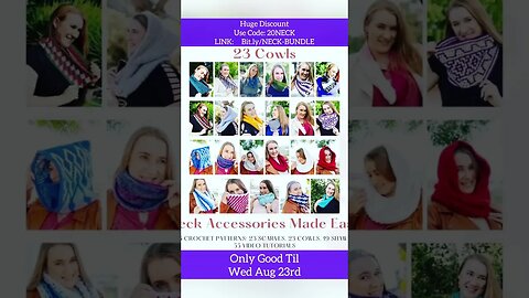 Huge Discount-Crochet Pattern Bundle + Video Tutorial eBook #shorts