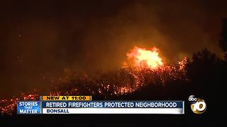 Retired firefighters protected neighborhood from Lilac Fire
