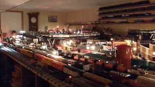 Train travel through 25-year-old miniature town