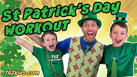 ST. PATRICK'S DAY WORKOUT For Kids! FUN Exercise and Entertainment!