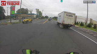 Motorcycle Gets Justice After Nearly Getting Hit