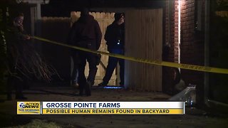 Possible human remains found in backyard in Grosse Pointe Woods