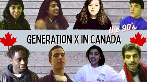 Tribute to GEN X: Generation X When They Were Young - Vintage Footage 90's (Canada) -a day at school