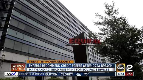 Experts recommend freezing credit following Equifax data breach
