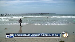 Beach Hazard Warning Expires in San Diego County