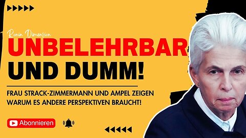 Frau Strack-Zimmermann und die Ampel beweisen wie Ignoranz den etablierten Parteien schadet!☣️