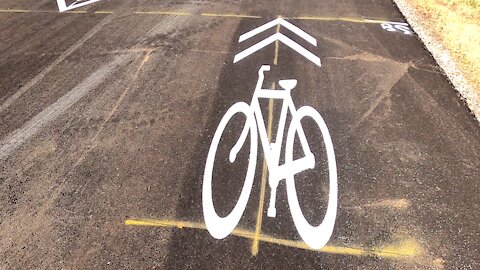 Elongated Bike Painting Illusion... See It