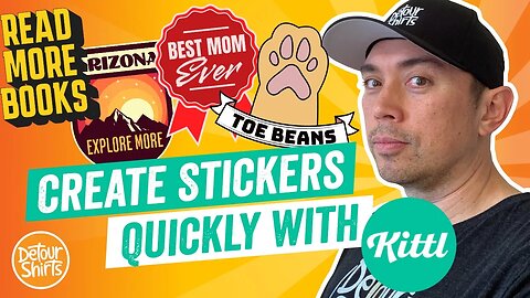 How To Make RedBubble Stickers Quick & Easy with Kittl (Step by Step Tutorial for Non-Designers)