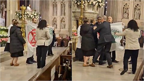 Easter Mass at St. Patrick’s Cathedral Disrupted by Pro-Palestine Protesters