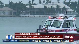 Missing boaters found safe after hours long search