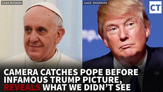 Camera Catches Pope Before Infamous Trump Pic, Reveals What We Didn’t See