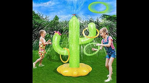 Read Customer Reviews: SAMTOP Outdoor Water Spray Sprinkler for Kids and Toddlers, Summer Outs...