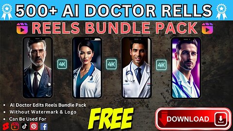 🔥 500+ AI Doctor Reels Bundle 💀 Instagram Reels Bundle Free Download