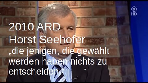 2010 ZDF Horst Seehofer bei Erwin Pelzich