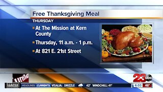 Free Thanksgiving meals at The Mission at Kern County