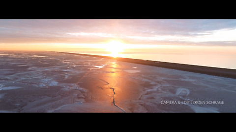 A Spectacular Drone Footage Of An Ice Phenomenon In The Netherlands