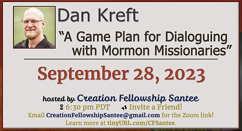 GAME PLAN FOR DIALOGUING WITH MORMON MISSIONARIES, 7 FOOT APOLOGIST