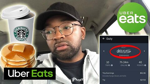 UBER EATS DRIVER MAKE____? FULL TIME | WHY I NEVER DO MORNING DELIVERIES | EARNINGS REVIEW