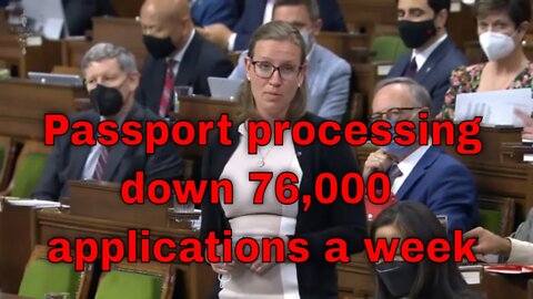 14,000 Passports are being processed a week, pre Covid it was 90,000 Passports a week
