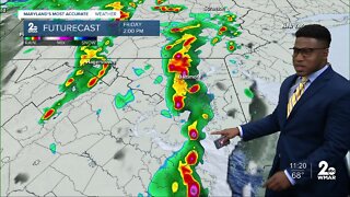 WMAR-2 News Patrick Pete tracks storms for Friday