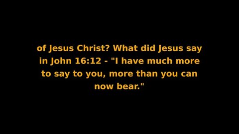 Soul Speak #05 - Jun 11/20 - Bible does NOT contain the fullest revelation of Jesus Christ. {Retro}