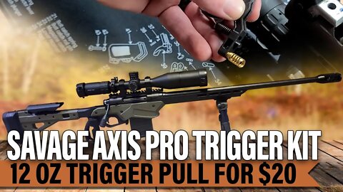 Savage Axis II Pro Trigger Kit Install for 12oz Trigger Pull