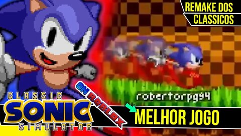 Melhor Jogo do Sonic no ROBLOX | SONIC Classic Simulator #shorts