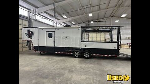 2019 8.5' x 25' Freedom Elite Series Food Trailer | Barbecue Food Trailer with Bathroom for Sale