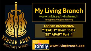 04-28-2024 TEACH THEM to be SET APART Part 4 DISTINCTION