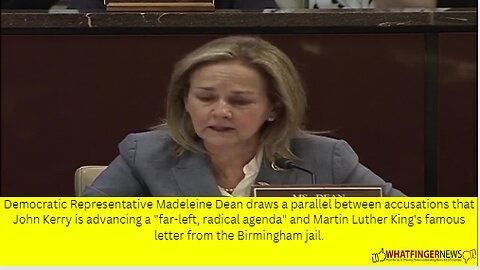 Democratic Representative Madeleine Dean draws a parallel between accusations