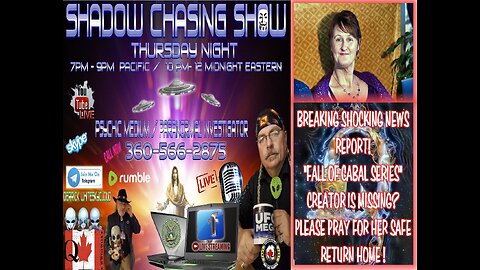Shadow Chasing Show / Between 2 Worlds Radio with host Derrick Whiteskycloud 11-30-2023