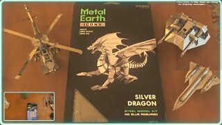 Building Metal Earth Models: Silver Dragon Part 2