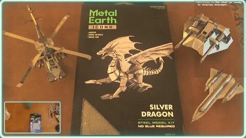 Building Metal Earth Models: Silver Dragon Part 2
