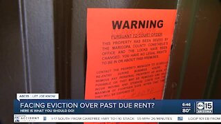 Facing eviction over past due rent? What you should do