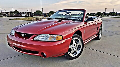 1996 Ford Mustang SVT Cobra 4.6L 32-Valve V8 5 Speed Manual Convertible Red Low Miles