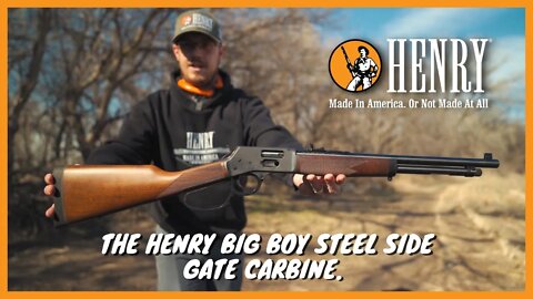 The Henry Big Boy Steel Side Gate Carbine.