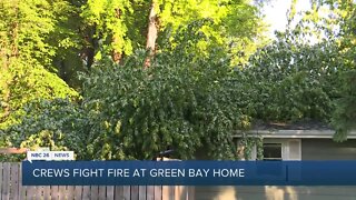 Crews fight fire at Green Bay home