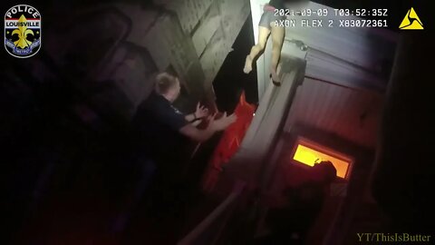 Louisville police body cam video shows woman being rescued from fire