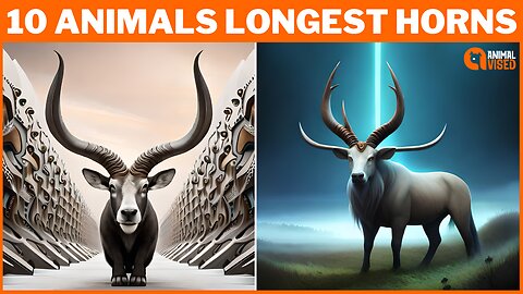 Top 10 Animals With The Longest Horns In The World | Wild Animal With Horns | Animal Vised