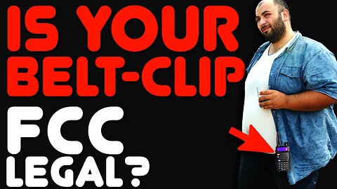 How To Use A Ham-Radio Or GMRS HT Belt Clip & How To Check If Your Beltclip Is FCC Legal