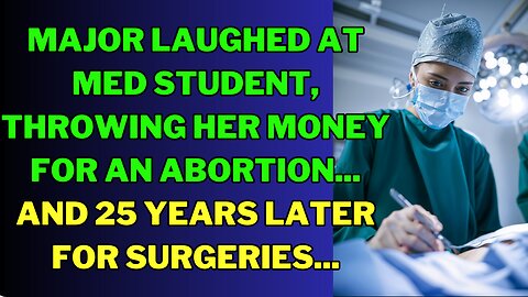 Major laughed at med student, throwing her money for an abortion...