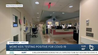 More children testing positive for COVID-19