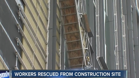 Construction workers rescued