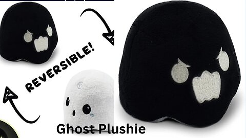 The Original Reversible Ghost Plushie - White + Black