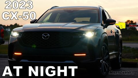 AT NIGHT: 2023 Mazda CX-50 - Interior & Exterior Lighting Overview