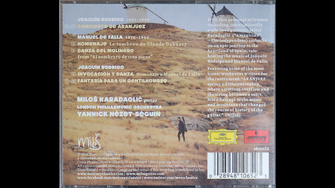 Milos Karadaglic - Aranjuez - Yannick Nezet-Seguin, London Philharmonic (2014) [Complete CD]