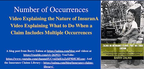 A Video Explaining What to Do When a Claim Includes Multiple Occurrences