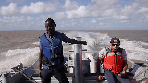 Tradewinds 23 participants ride on Guyana Defense Force coast guard boat